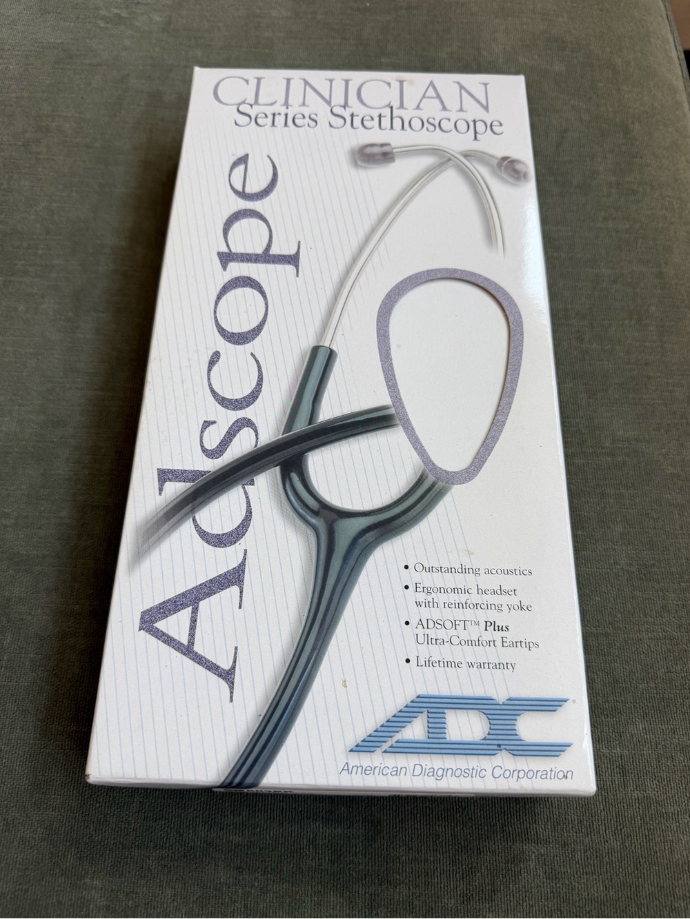 NEW Black Adscope Clinician Series Stethoscope